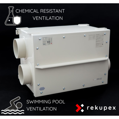 RECUBOX® X-POOL HRV 450 – Chemisch beständige Rückgewinnungseinheit für Schwimmbäder und aggressive Umgebungen
