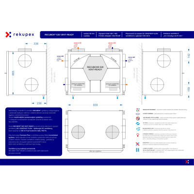 RECUBOX® 250 VENT-READY – připraven pro EC ventilátory CONSTANT FLOW