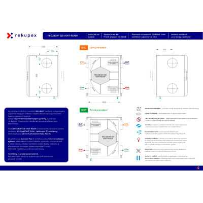 RECUBOX® 250 VENT-READY – připraven pro EC ventilátory CONSTANT FLOW