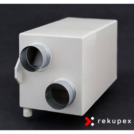 RECUBOX® RX 02/200 - 210 m3/h - (Rückgewinnungsaustauscher im Gehäuse, Rückgewinnungsbox, Luftrückgewinnung, Rückgewinnungseinhe