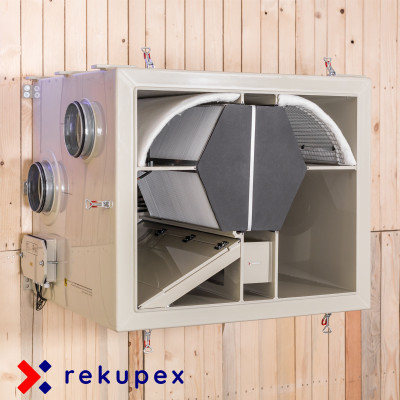Enthalpic RECUBOX® ERV 250 VENT-READY – bereit für EC-Lüfter mit konstantem Luftdurchsatz