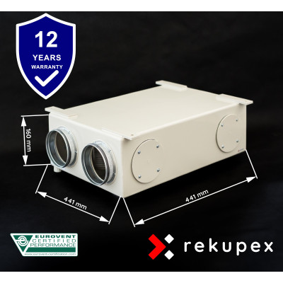 RECUBOX RX 06/150 – Wärmerückgewinnungsgerät und Lufttauscher | RekupeX.cz