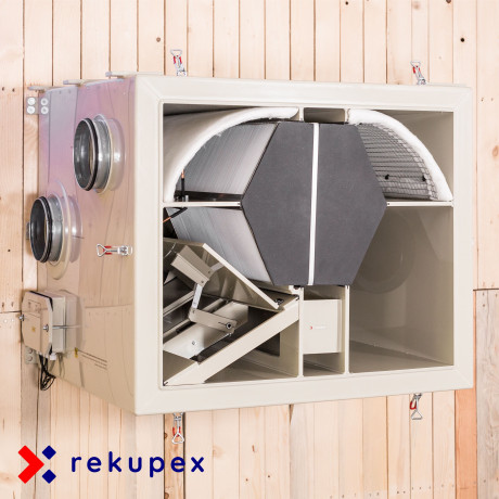 Enthalpie-RECUBOX® ERV 360 VENT-READY TOP – vorbereitet für EC-Ventilatoren CONSTANT FLOW