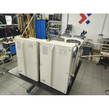 RECUBOX® OPEN RX 04/500 (herausnehmbarer Wärmetauscher im Gehäuse, Wärmerückgewinnungsbox, Luftrückgewinnung, Wärmerückgewinnung