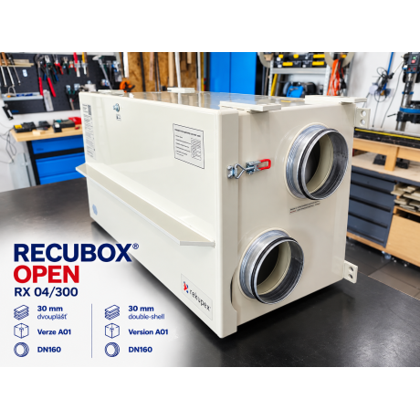ENTHALPIC RECUBOX® OPEN EX 03/500 – 700 m3/h. (abnehmbarer Wärmetauscher im Gehäuse, Rückgewinnungsbox, Luftrückgewinnung)
