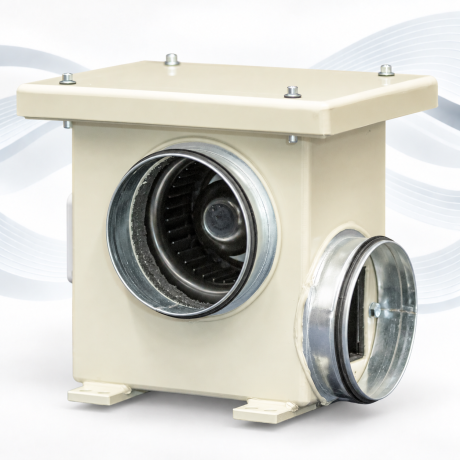 AIRBOX 90 250 – isolierte rechteckige Box für EC-Ventilatoren AFL Constant Flow