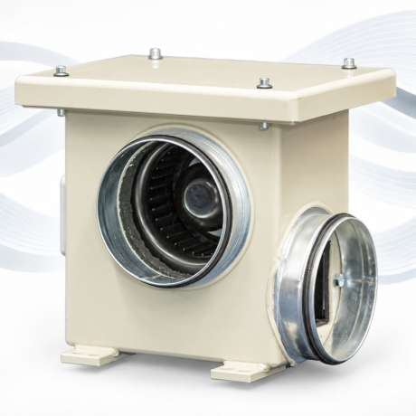 AIRBOX 90 360 – isolierte rechteckige Box für EC-Ventilatoren AFL Constant Flow