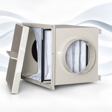 ResiX X-PP - Ø100–630 mm - Chemisch beständige Filterbox aus Polypropylen