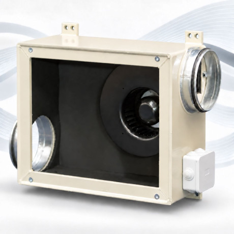 AIRBOX SLIM 520 – isolierte Box für EC-Ventilatoren AFL Constant Flow