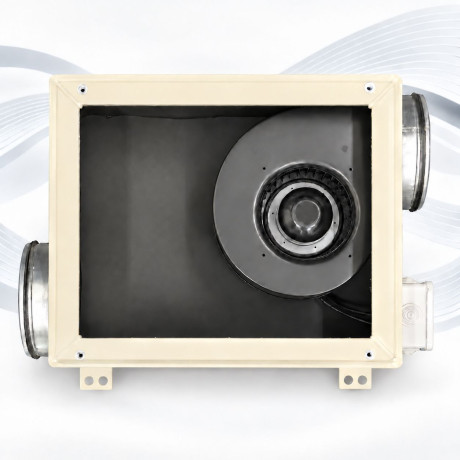 AIRBOX SLIM 250 – isolierte Box für EC-Ventilatoren AFL Constant Flow