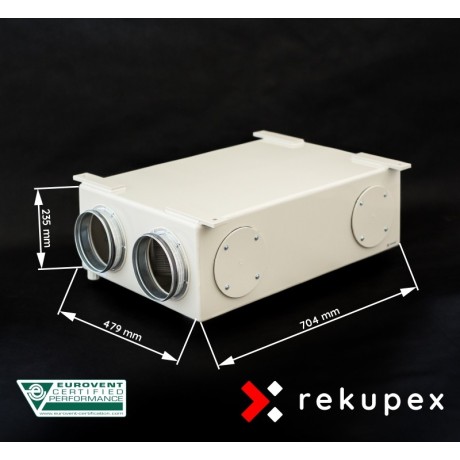 RECUBOX® RX 06/150 - 370 m3/h (Rückgewinnungsaustauscher im Gehäuse, Rückgewinnungsbox, Luftrückgewinnung, Rückgewinnungseinheit