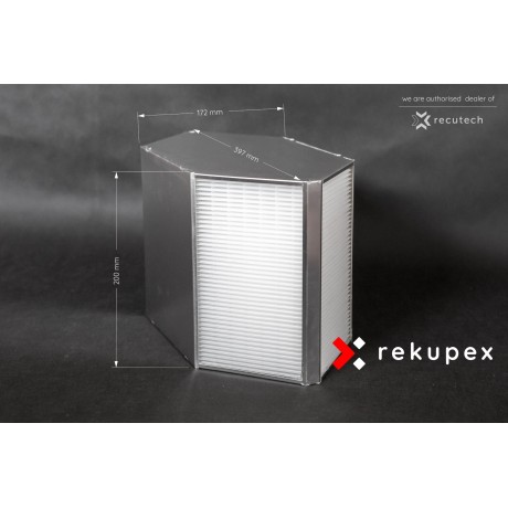 Rekuperationswärmetauscher RX-P 02/200 (Gegenstrom-Warmluftrekuperator zur Luftrückgewinnung)