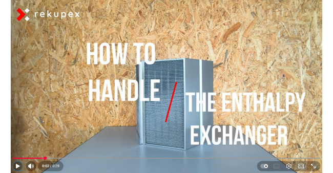 Videoanleitung: Sicherer Umgang mit dem neuen Enthalpie-Wärmetauscher von RECUTECH
